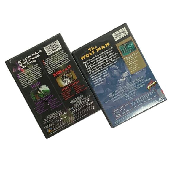 The Wolf Man, The Fly, and Return of the Fly DVD Bundle - Picture 2 of 8